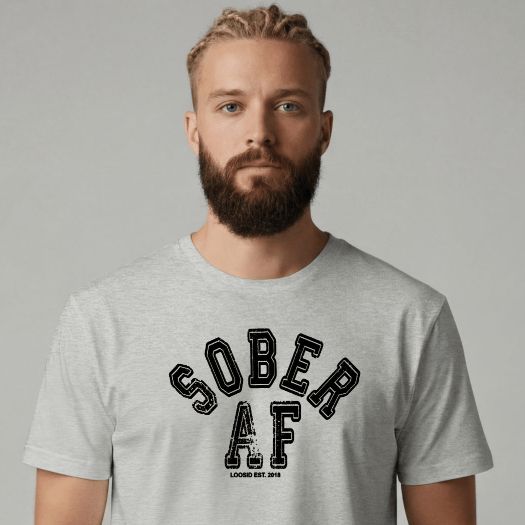 Sober T Shirt | Men's Sober AF Collegiate