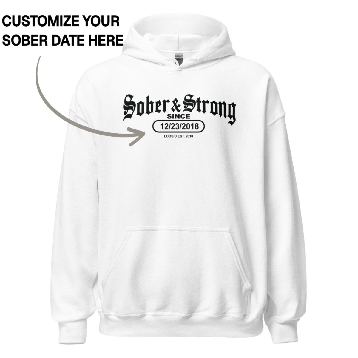 Recovery Hoodie | Unisex Sober & Strong