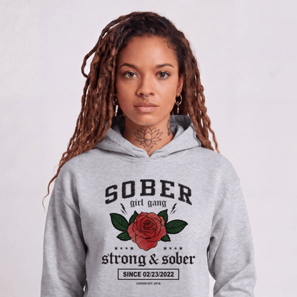 Recovery Hoodie | Women's Sober Girl Gang Strong & Sober