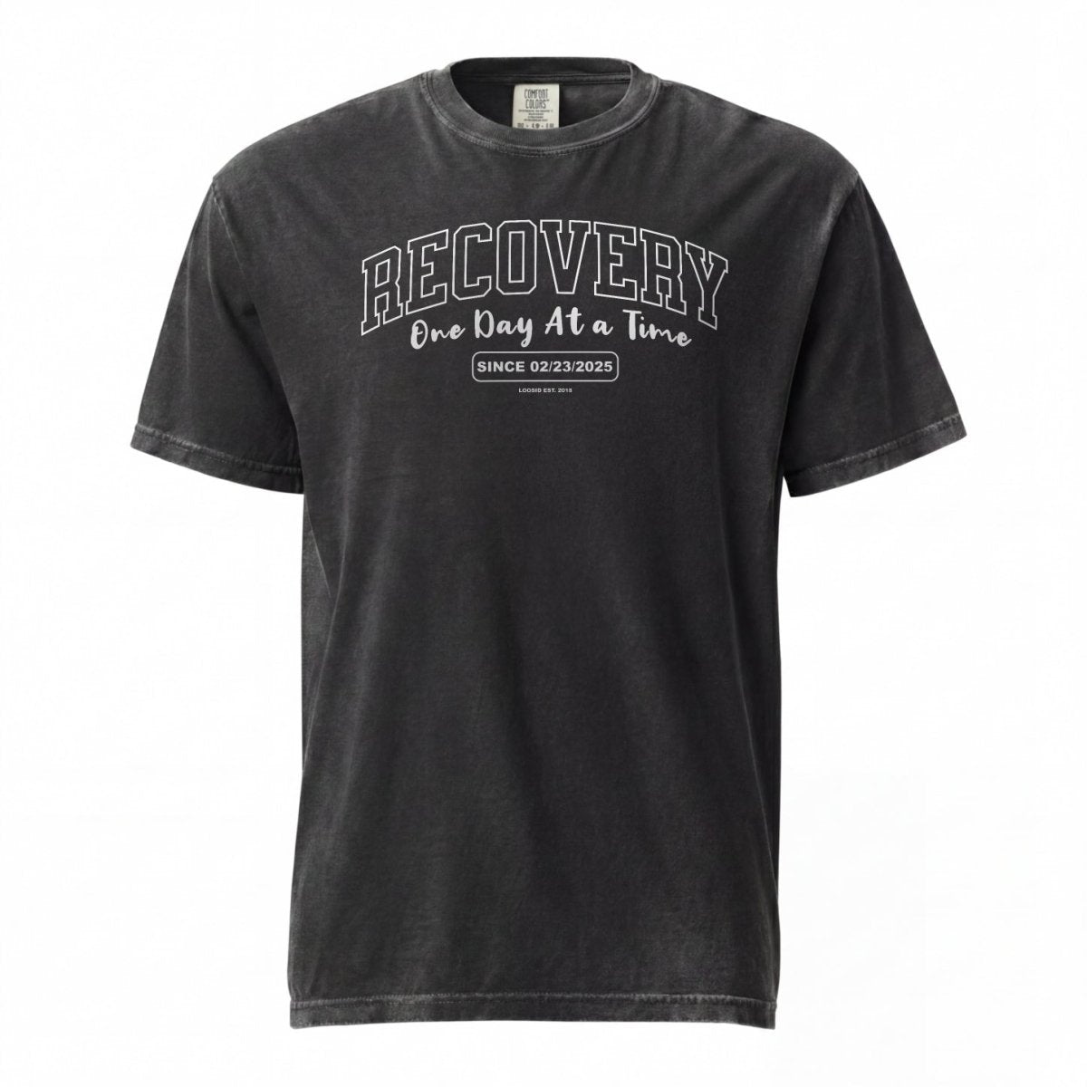 Sober T Shirt | Men's Recovery Looks Good On You Garment-Dyed Tee