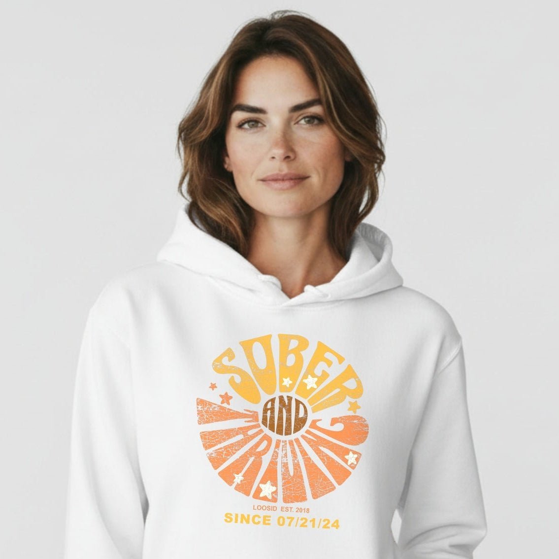 Sober & Thriving Women's Personalized Hoodie