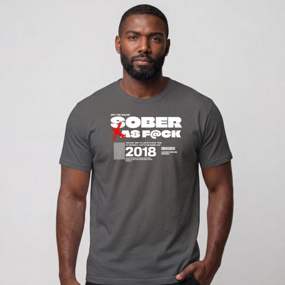 Sober T Shirt | Men's Sober As F*ck Tee