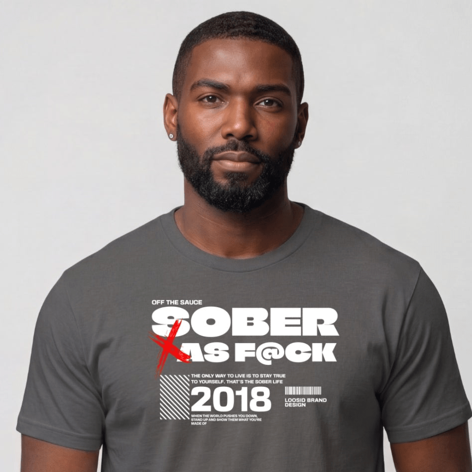 Sober T Shirt | Men's Sober As F*ck Tee