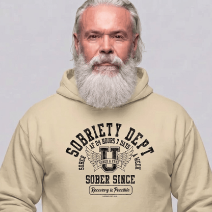 Recovery Hoodie | Men's Sobriety Dept 24/7