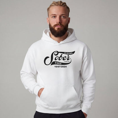 Recovery Hoodie | Sober Since Men's Hoodie with Custom Sobriety Date