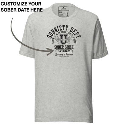 Sober T Shirt | Women's Sobriety Dept 24/7