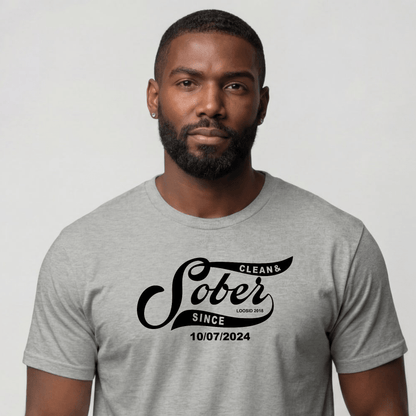 Sober T Shirt | Men's Sober Since Tee