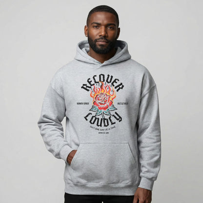 Recovery Hoodie | Recover Loudly Custom Sobriety Date Unisex Hoodie