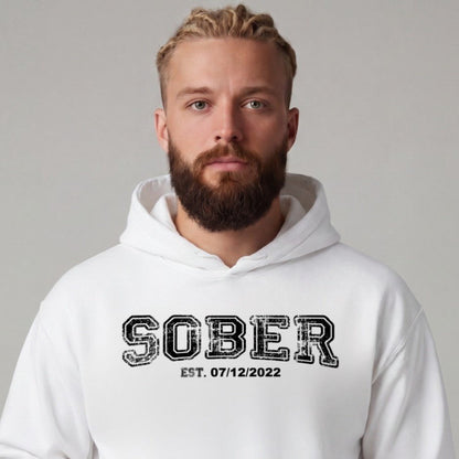 Recovery Hoodie | Men's Sober Est. Collegiate