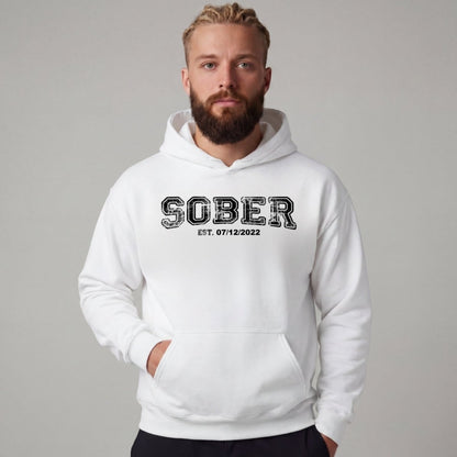 Recovery Hoodie | Men's Sober Est. Collegiate