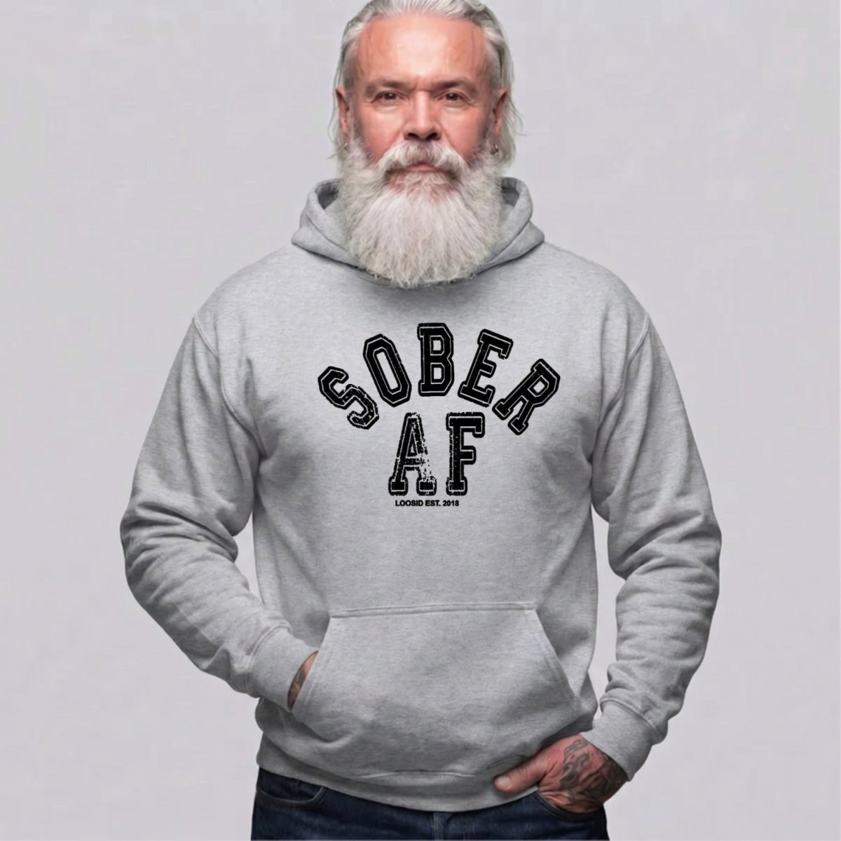 Recovery Hoodie | Men's Sober AF Collegiate