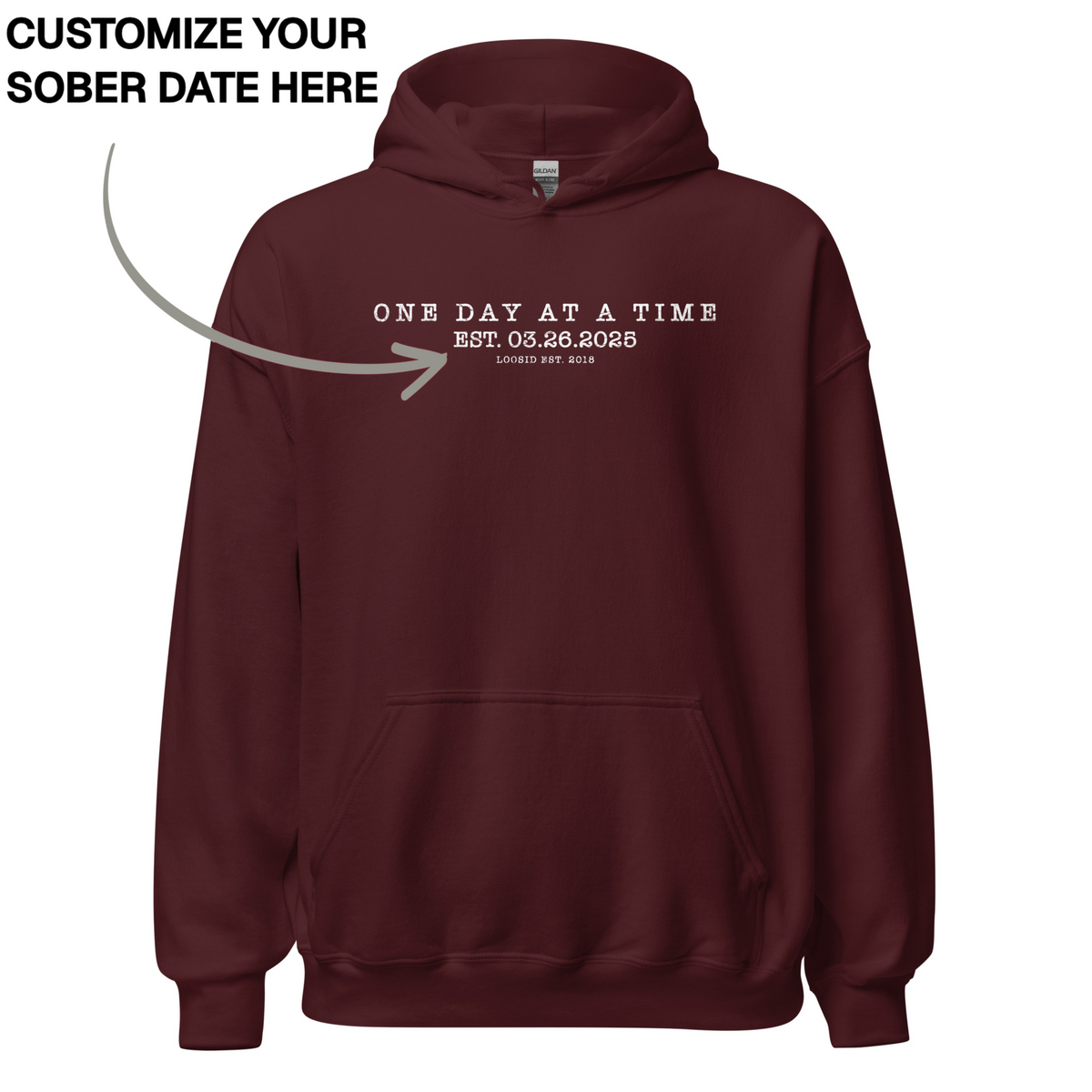 Recovery Hoodie | Men's One Day At a Time