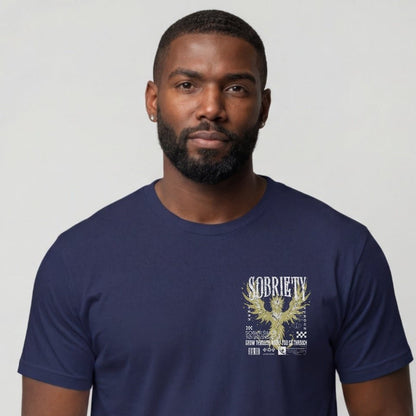 Sober T Shirt | Men's Phoenix Sobriety Reborn Limited-Edition