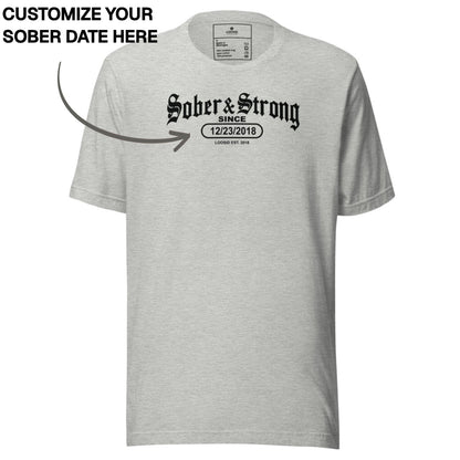Sober T Shirt | Men's Old School Sober & Strong