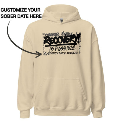 Recovery Hoodie | Women's Personalized Recovery Is Possible Hoodie