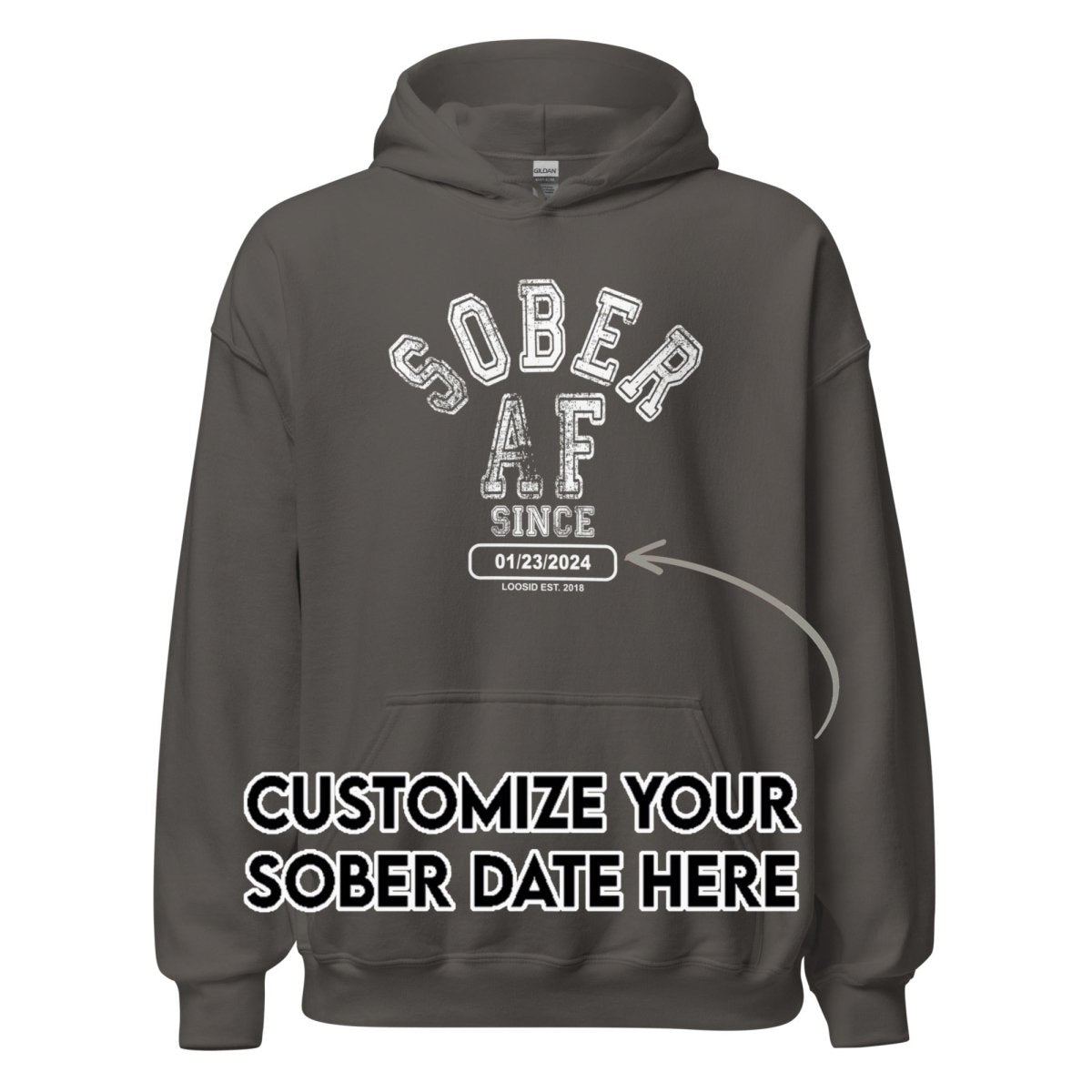 Recovery Hoodie | Men's Sober AF Collegiate