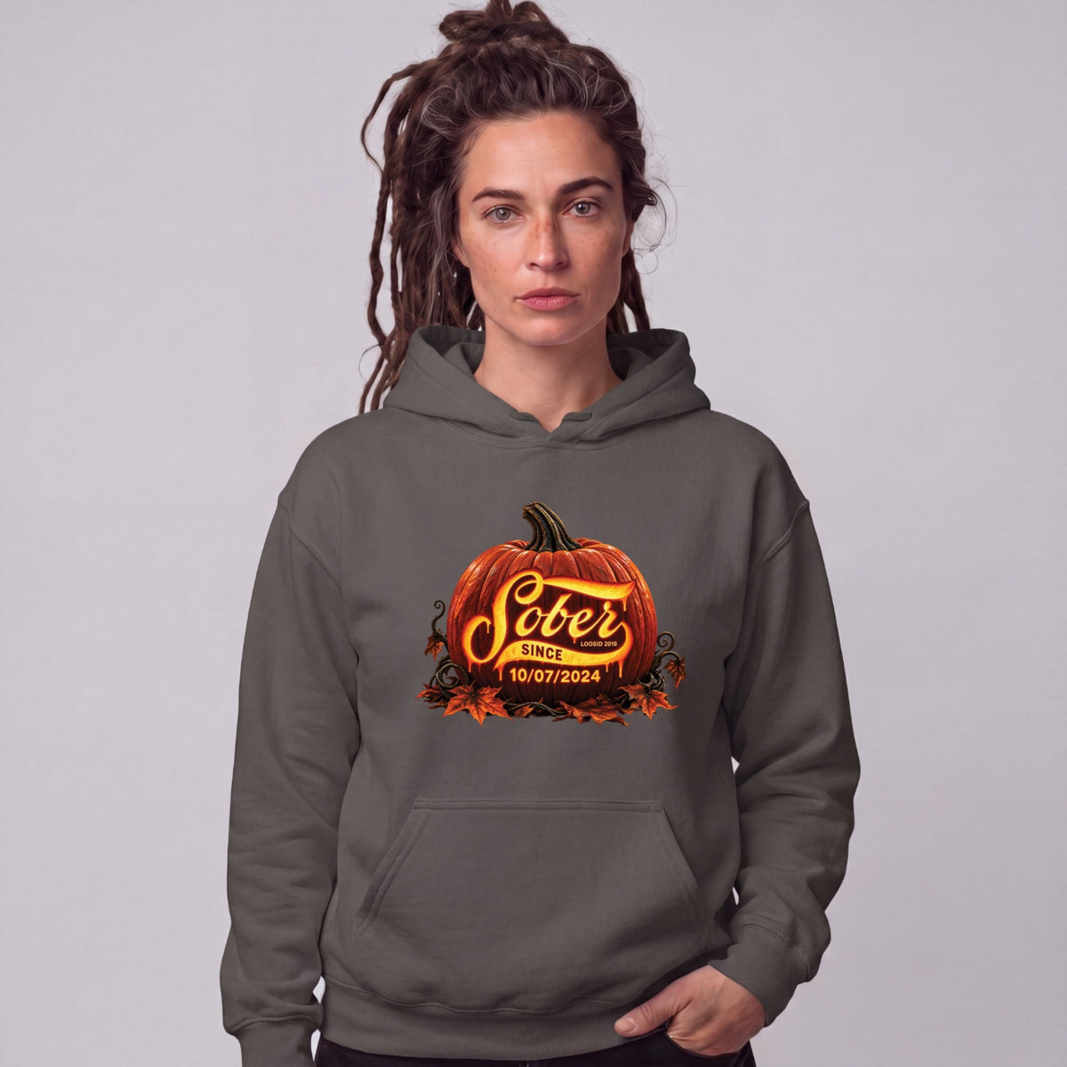 Recovery Hoodie | Women's Sober Since Pumpkin
