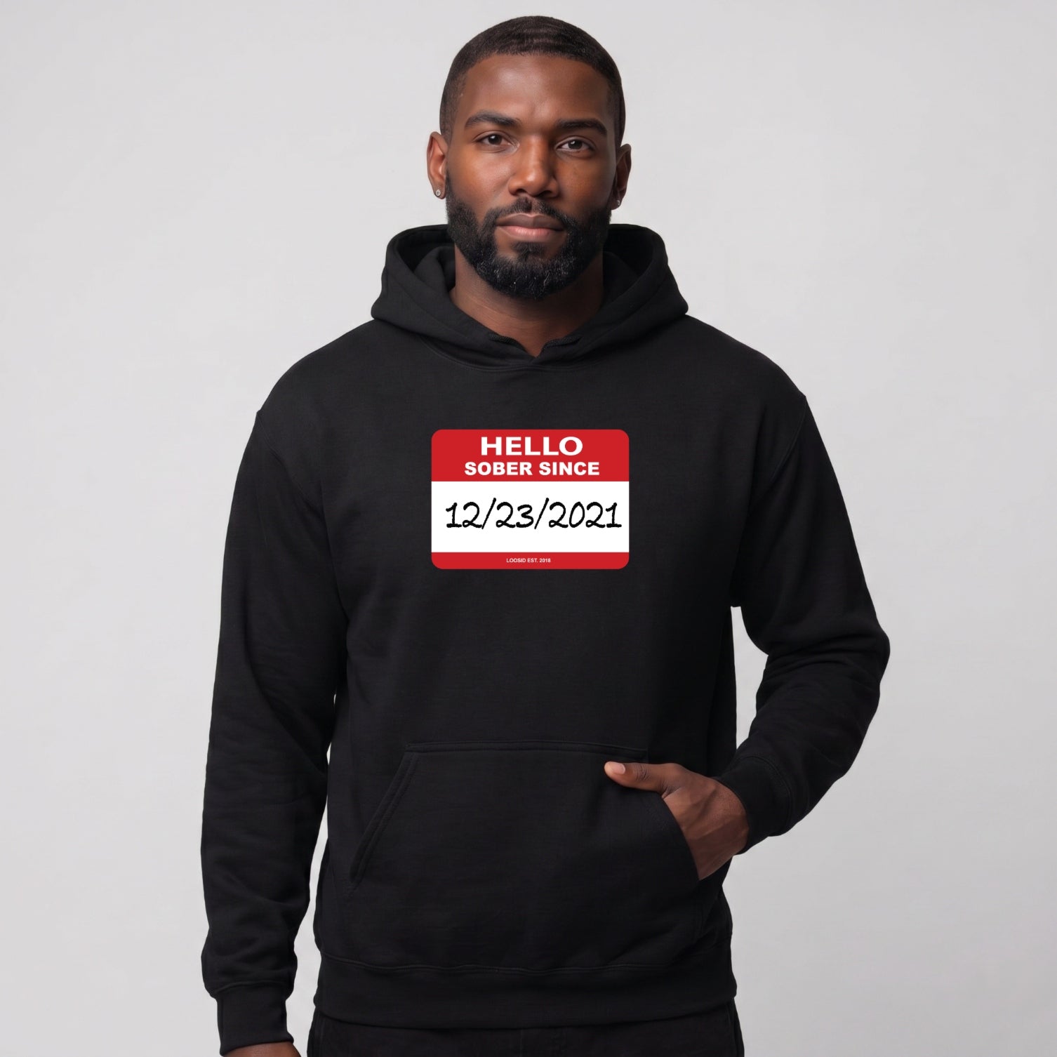 Recover Hoodie | Men's Hello Sober Since