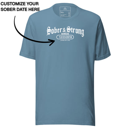 Sober T Shirt | Men's Old School Sober & Strong
