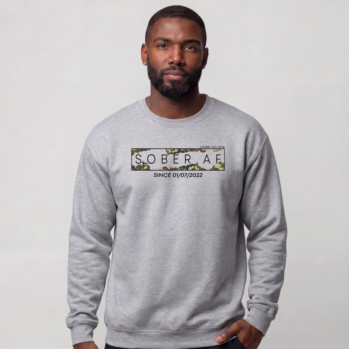 Sober Sweatshirt | Men's Sober AF Camo