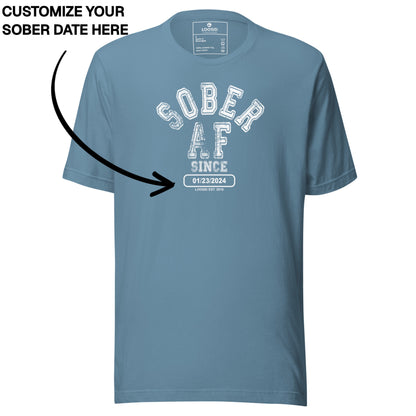 Sober T Shirt | Men's Sober AF Collegiate