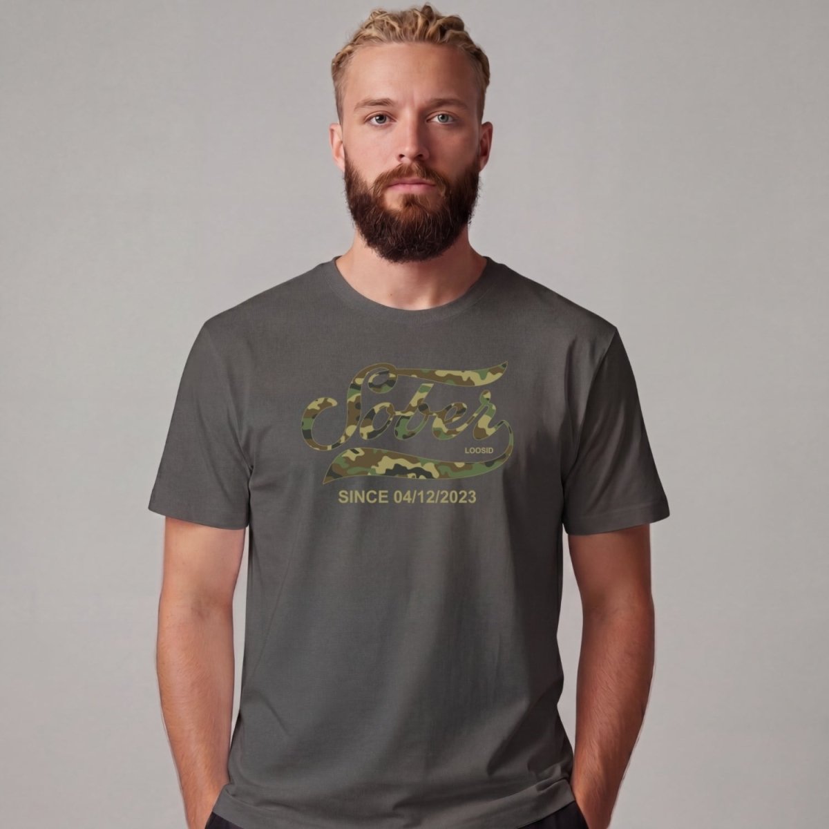 Sober T Shirt | Men's Sober Since Camo