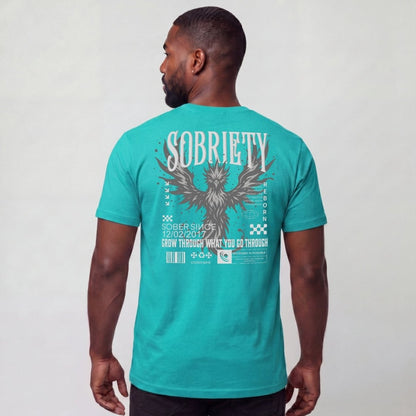 Sober T Shirt | Men's Phoenix Sobriety Reborn Limited-Edition
