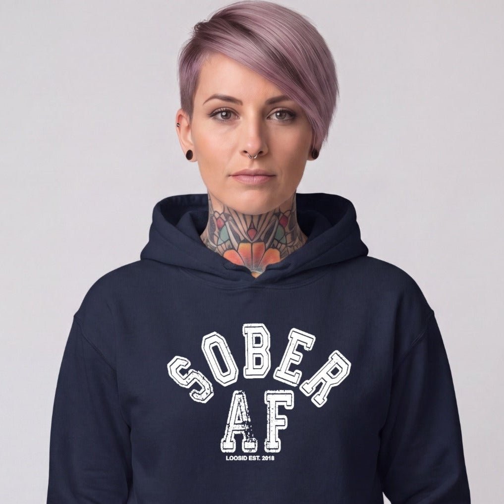 Recovery Hoodie | Women's Sober AF Collegiate