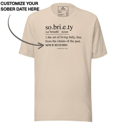 Sober T Shirt | Men's Sobriety Definition