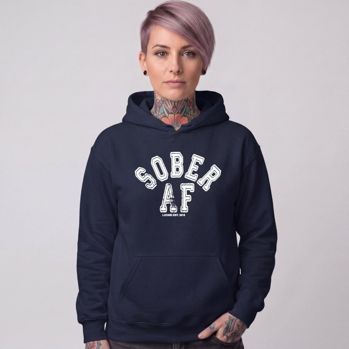 Recovery Hoodie | Women's Sober AF Collegiate