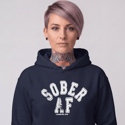 Recovery Hoodie | Women's Sober AF Collegiate