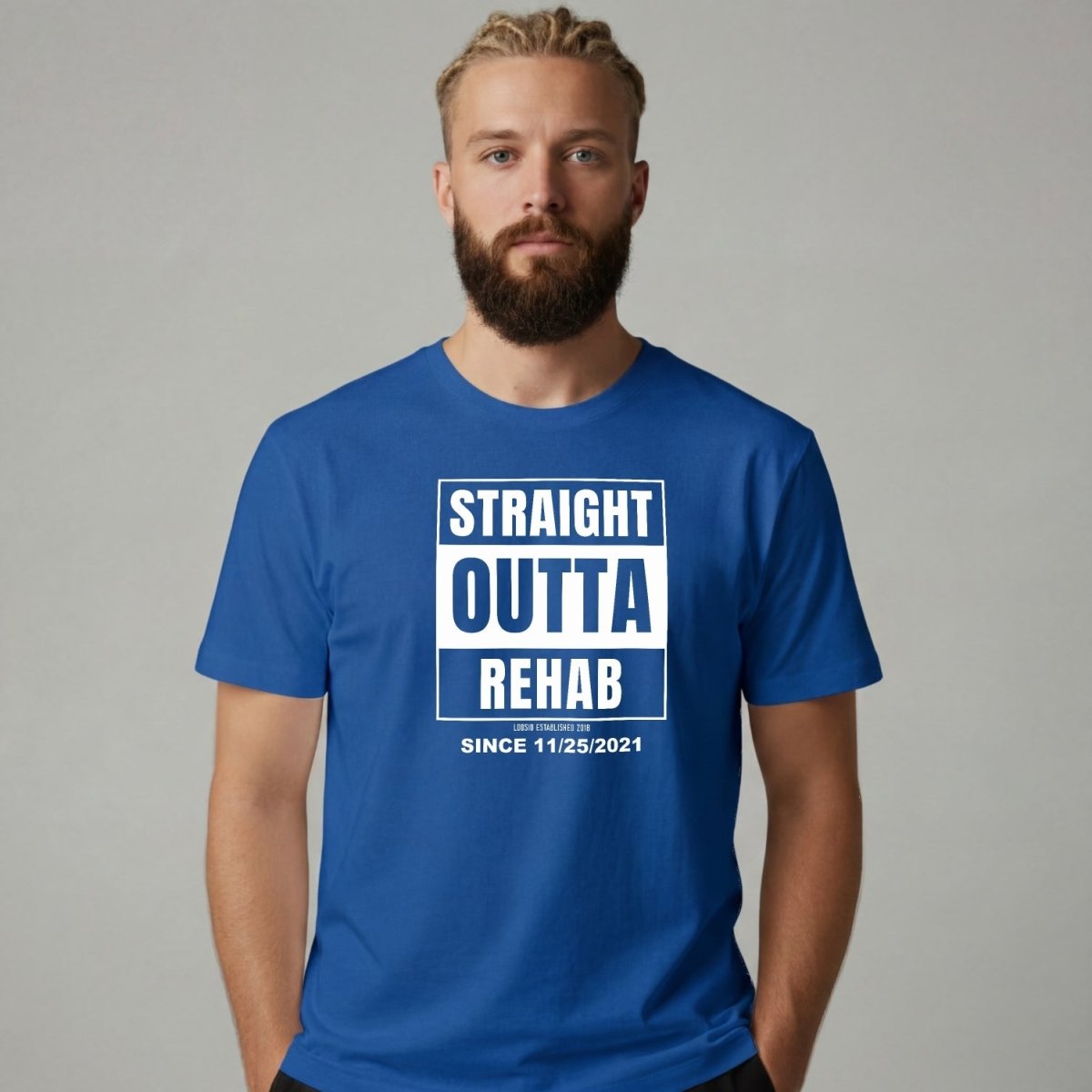 Sober T Shirt | Men's Straight Outta Rehab Tee