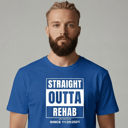 Sober T Shirt | Men's Straight Outta Rehab Tee