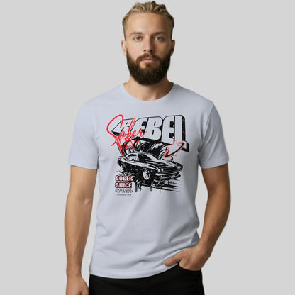 Men's Sober Rebel T-shirt with Custom Sobriety Date