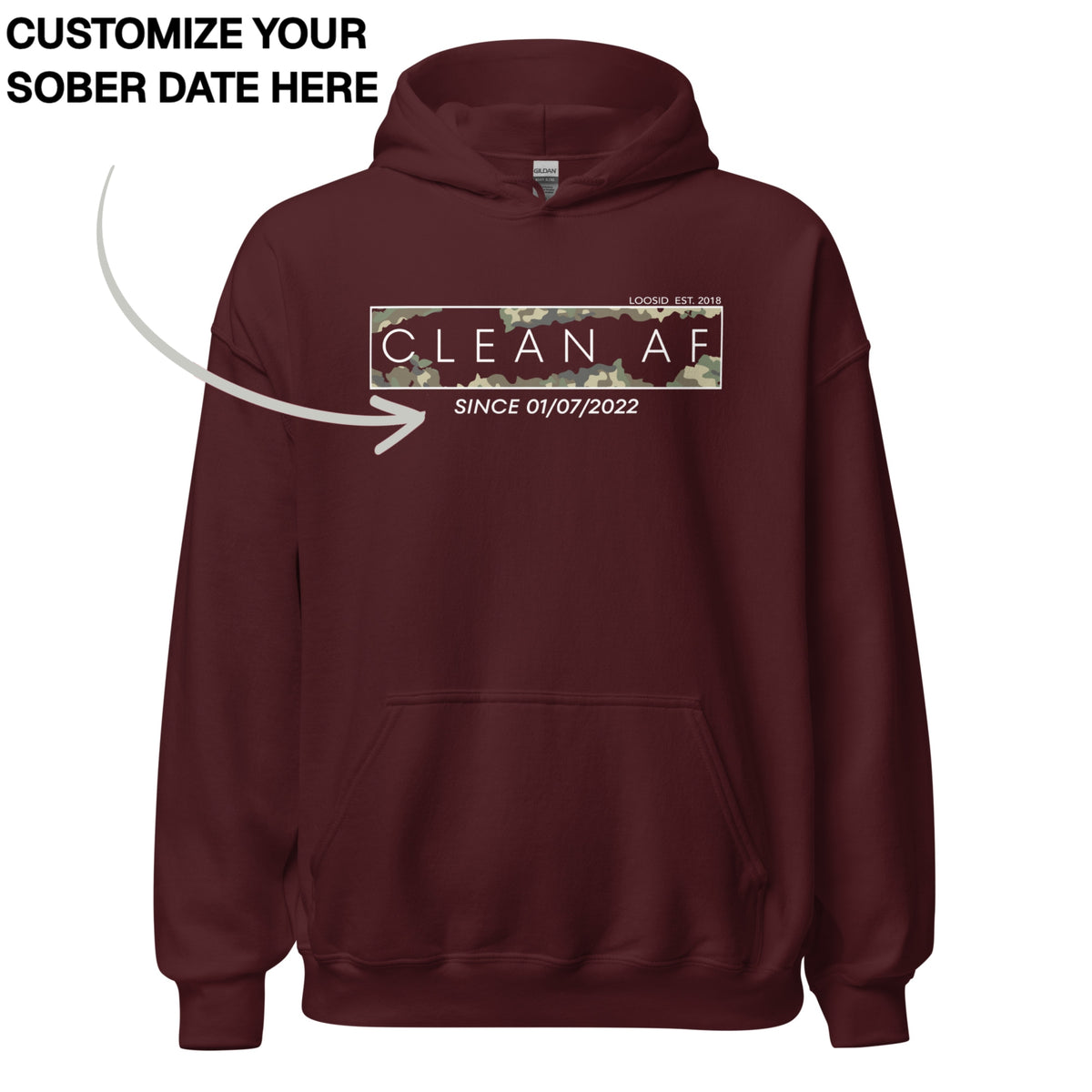 Recovery Hoodie | Men's Clean AF Camo