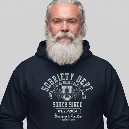 Recovery Hoodie | Unisex Sobriety Dept