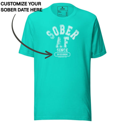 Sober T Shirt | Men's Sober AF Collegiate