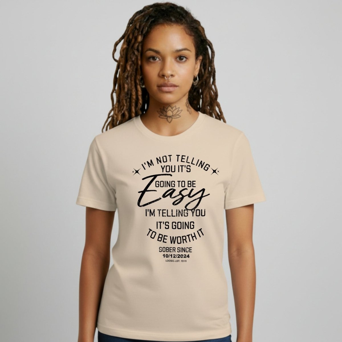 I'm Not Telling Sober T Shirt lifestyle view (view 15)