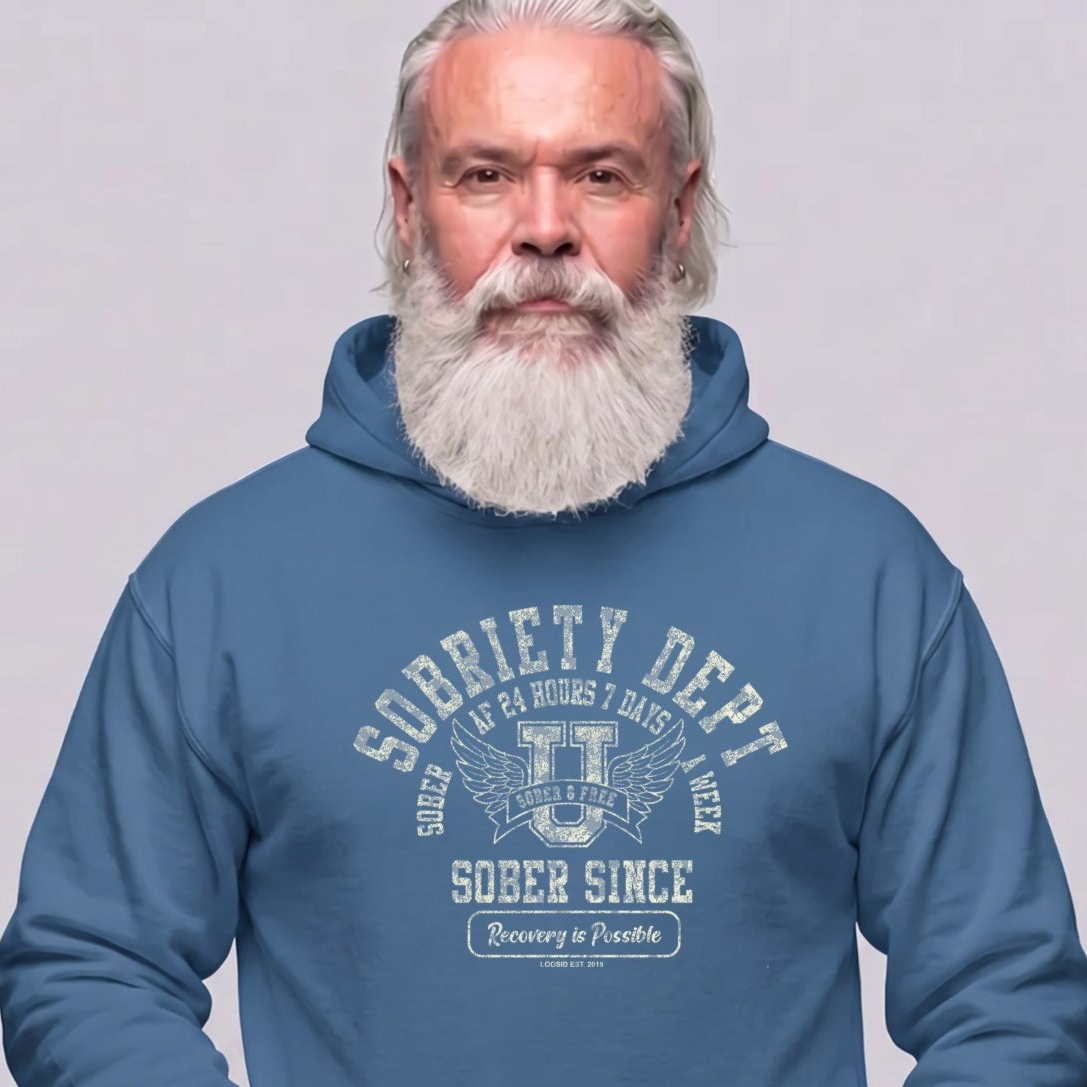Recovery Hoodie | Men's Sobriety Dept 24/7