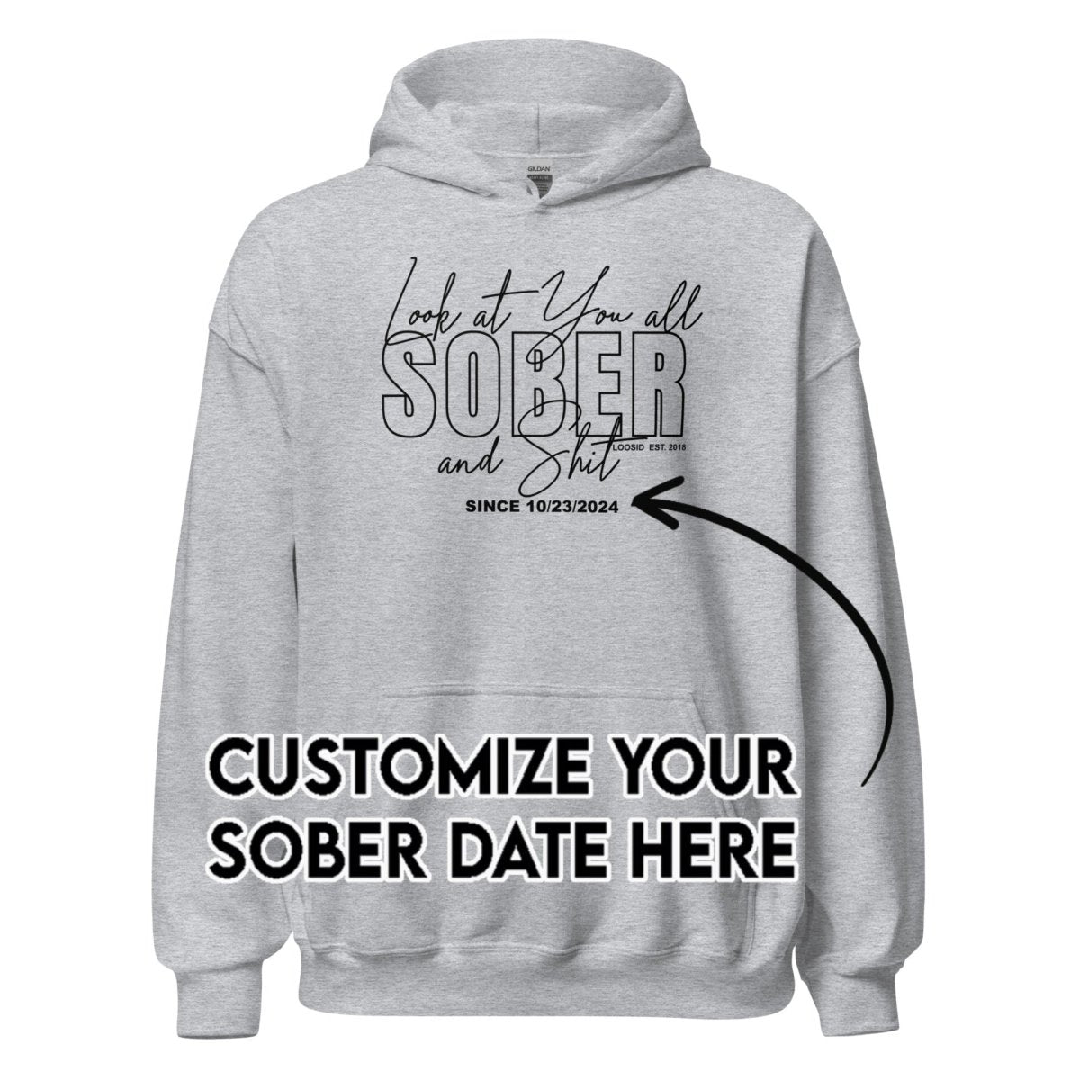 Recovery Hoodie | Men's Look at You Sober and Sh*t