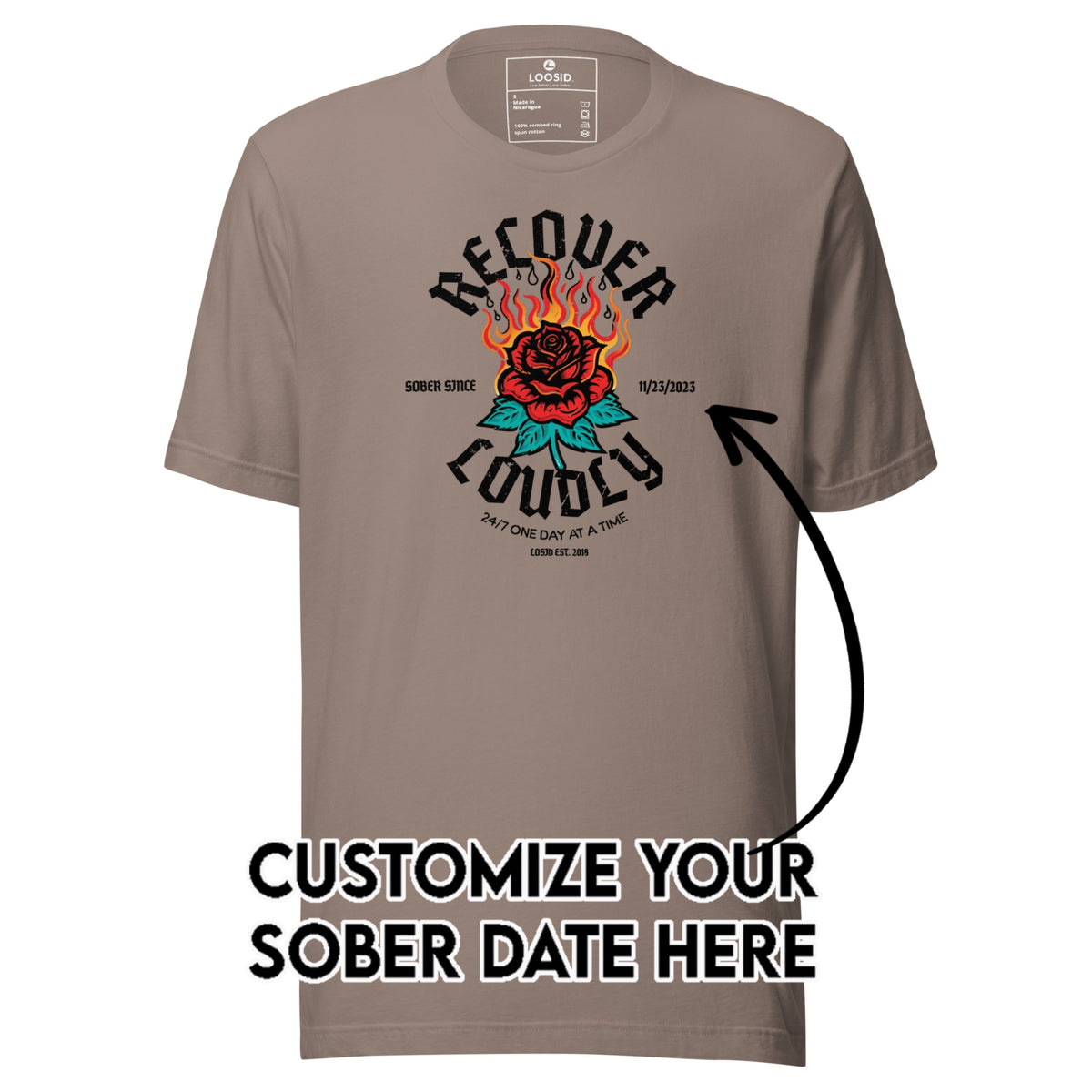 Sober T Shirt | Women's Recover Loudly