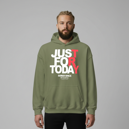 Recovery Hoodie | Just For Today Custom Sobriety Date Unisex Hoodie
