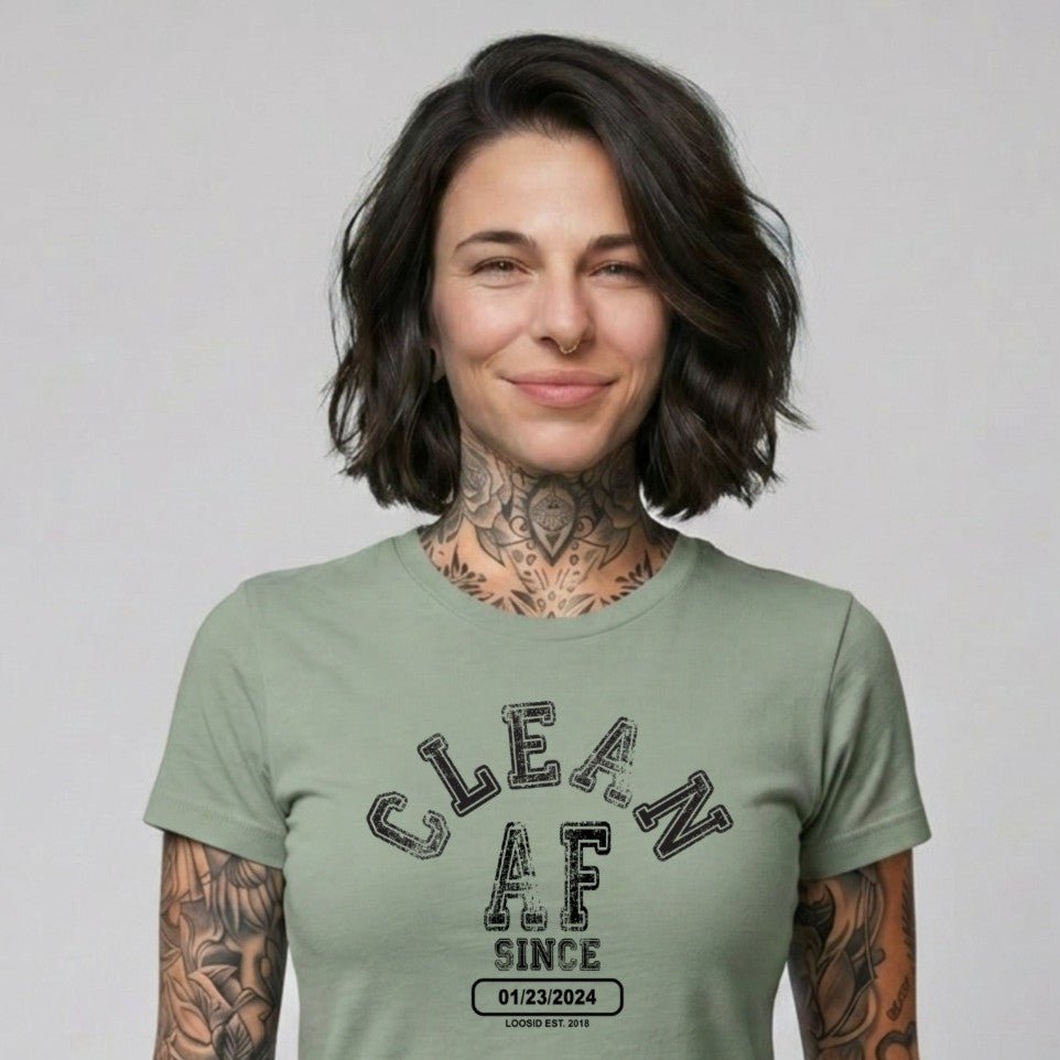Clean T Shirt | Women's Clean AF Collegiate