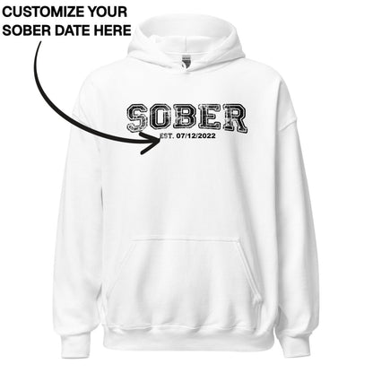 Recovery Hoodie | Men's Sober Est. Collegiate