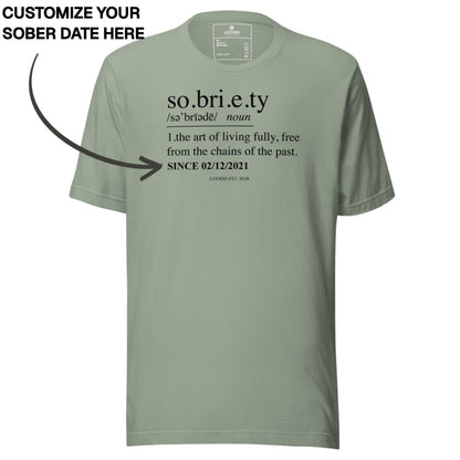 Sober T Shirt | Women's Sobriety Definition