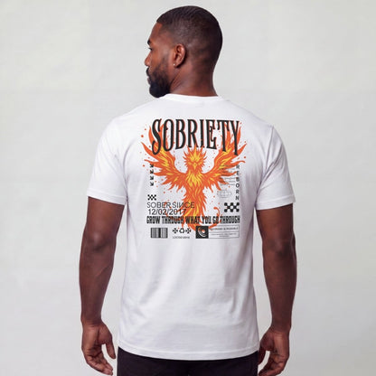 Sober T Shirt | Men's Phoenix Sobriety Reborn Limited-Edition