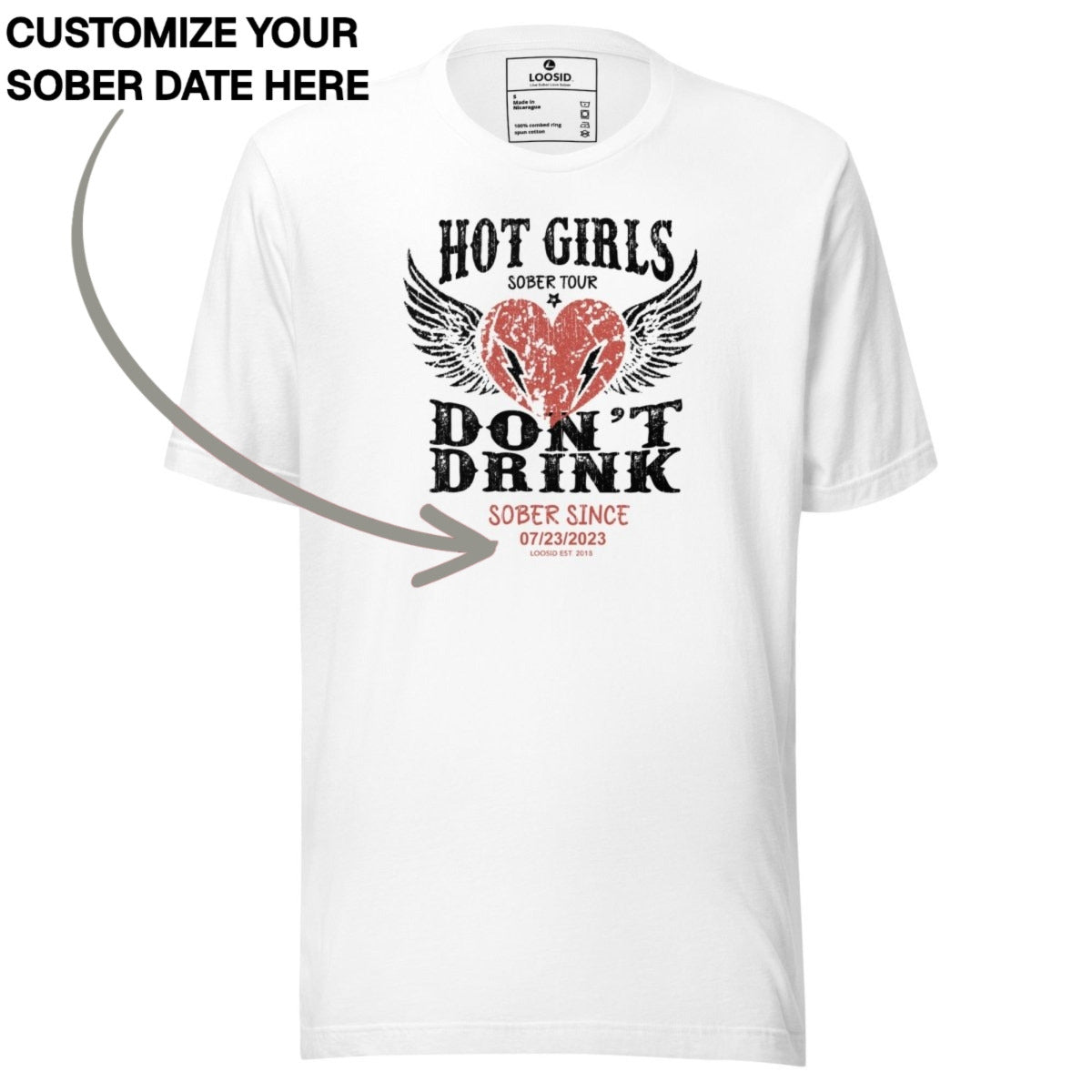 Sober T Shirt | Women's Hot Girls Don't Drink