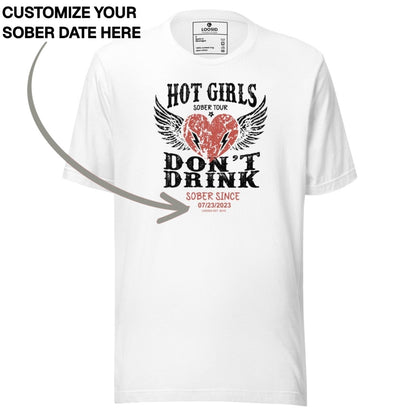 Sober T Shirt | Women's Hot Girls Don't Drink