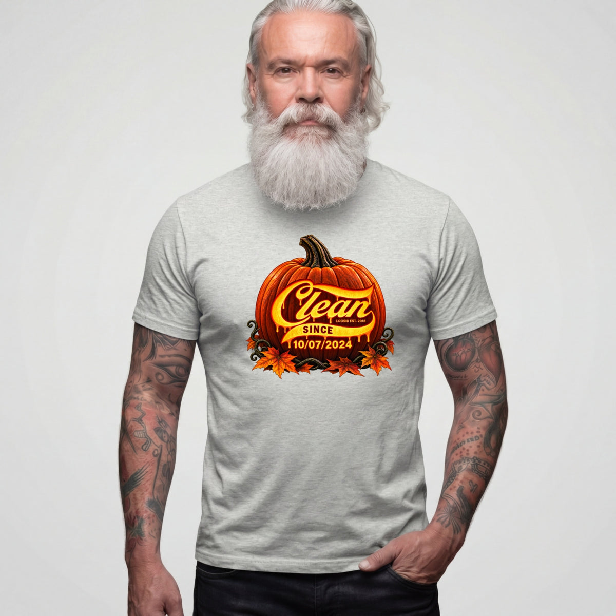 Clean T Shirt | Men's Clean Since Pumpkin