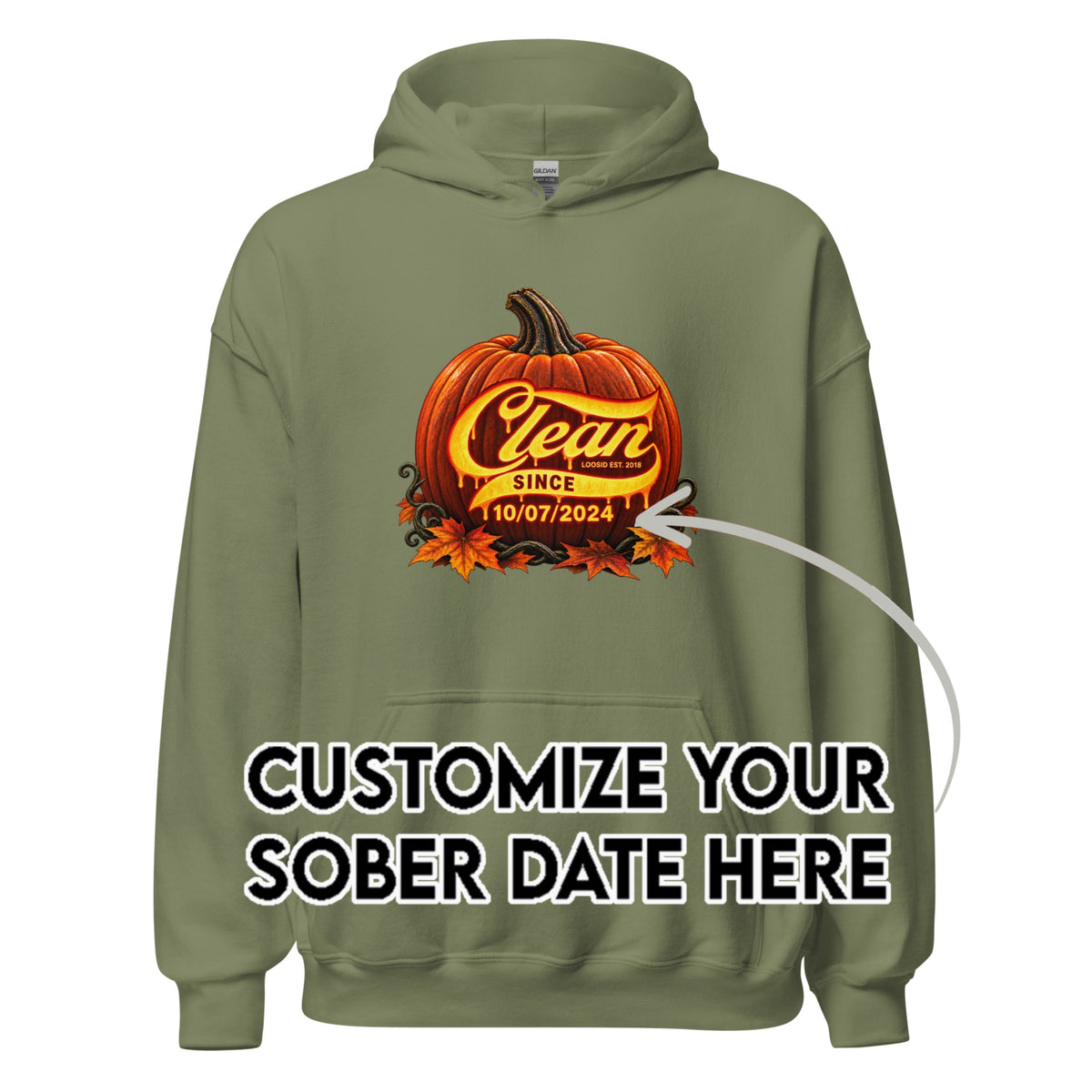 Recovery Hoodie | Clean Since Pumpkin